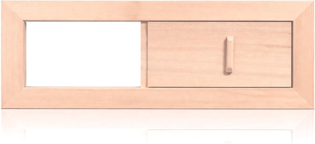 Verstelbare Houten Ventilatiegrille voor Sauna en Stoomcabine, Ideaal voor Optimale Luchtcirculatie en Comfort