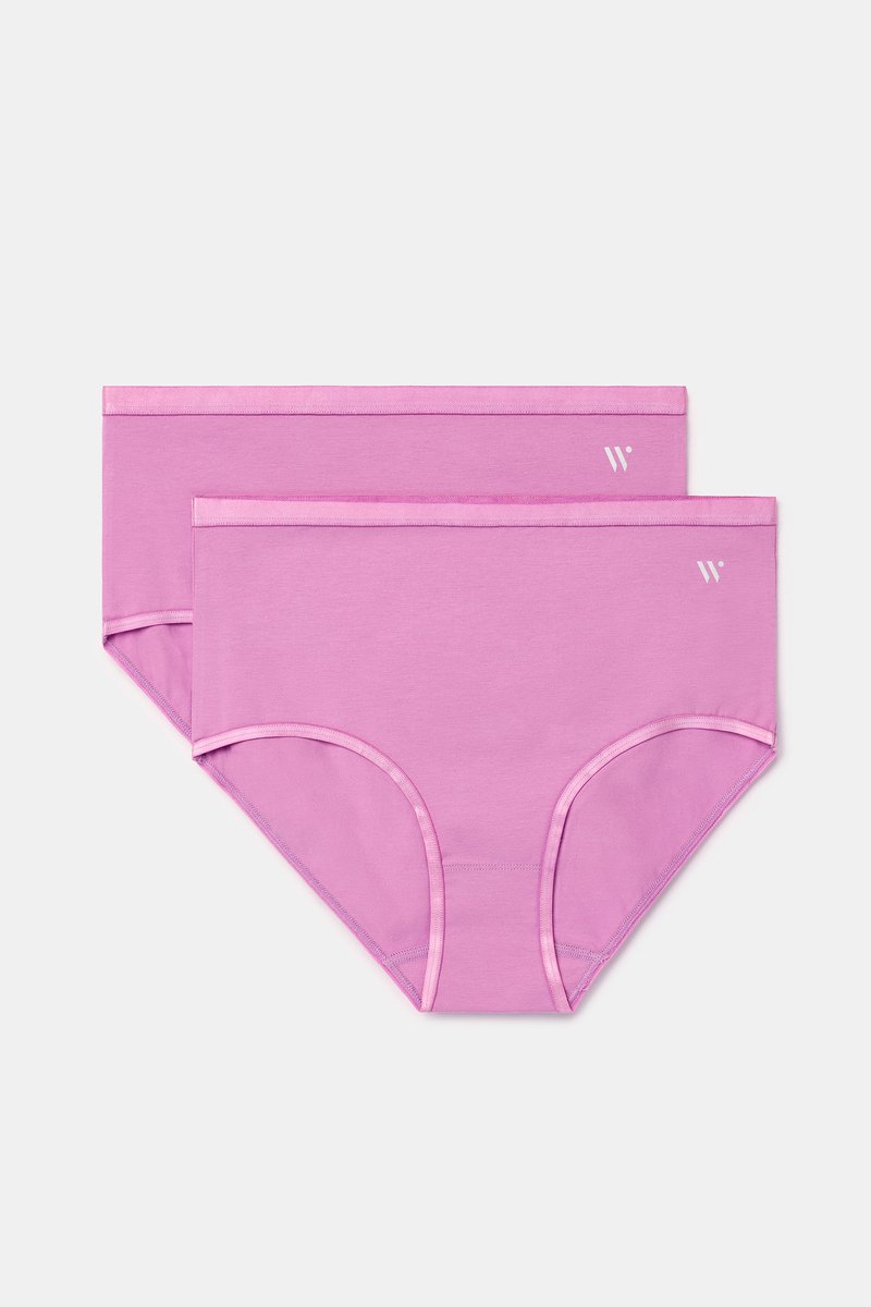 Woody Dames Slip Duopack Roze S