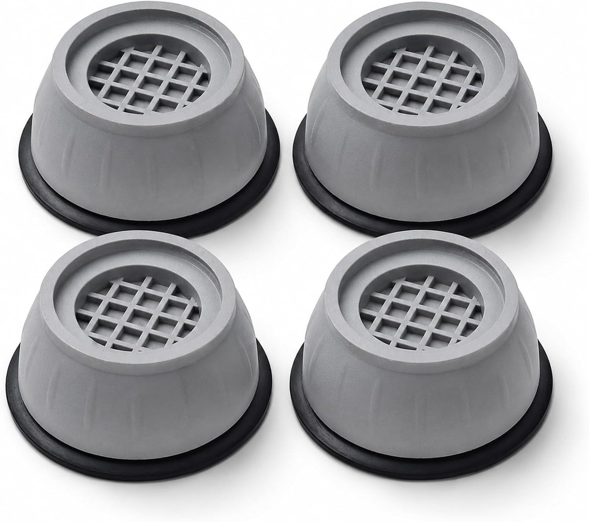 Set van 4 Antivibratie Pads voor Wasmachine - Geluiddempende Voeten voor Schokabsorptie en Vibratie Isolatie (9cm Diameter)