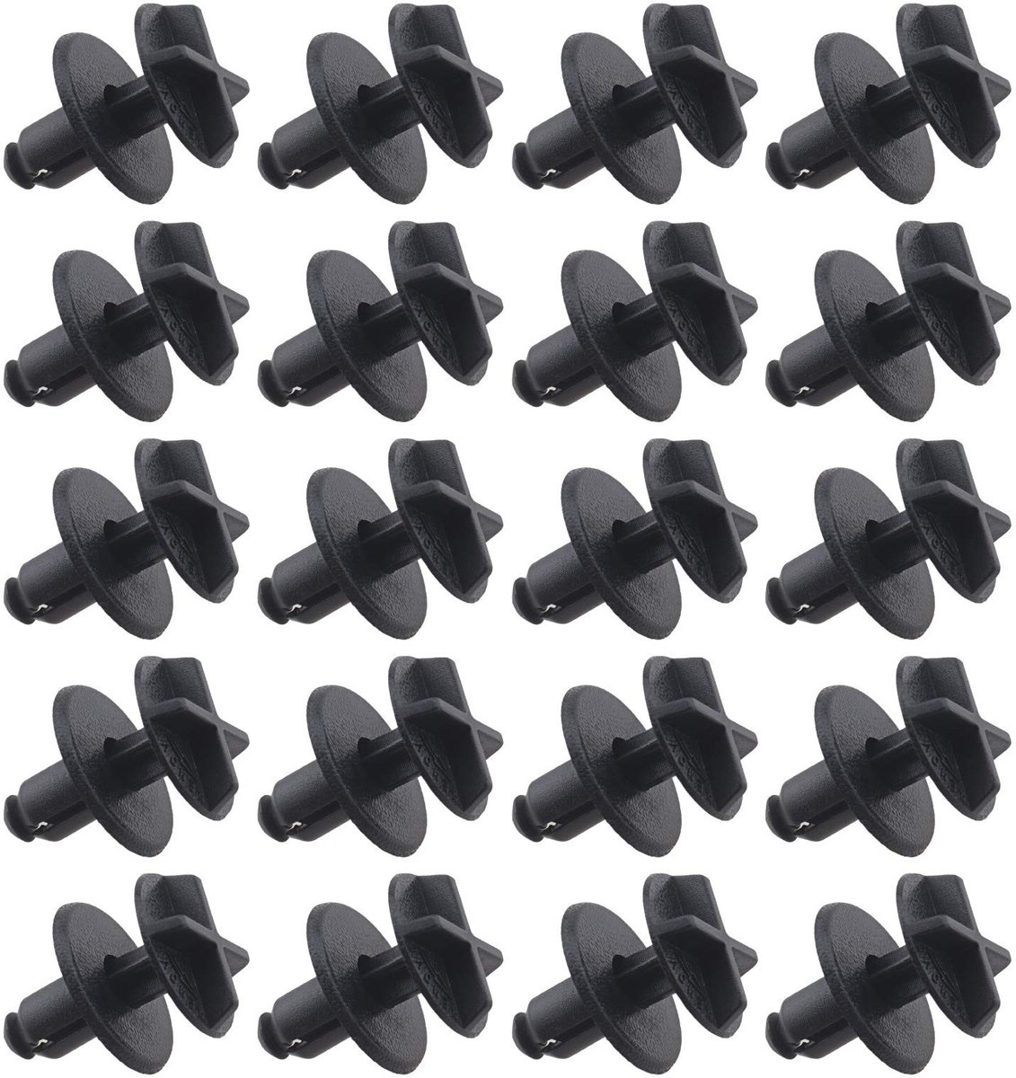 Inovra - Batterij Covers Cowl Panel Retainer Clips - Interieur Onderdelen - Zwart - Nylon Clips - Geschikt voor Range Rover - 20 Stuks