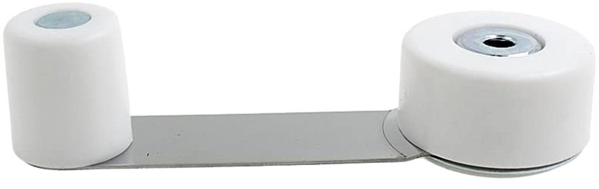 Inovra- Deurstopper Draaibaar Type - Vloermontage - Wit - Schokbestendig - Voor Deuren tot 45mm - Voorkomt Schade aan Muur - Praktisch Alternatief - Deurstoppers
