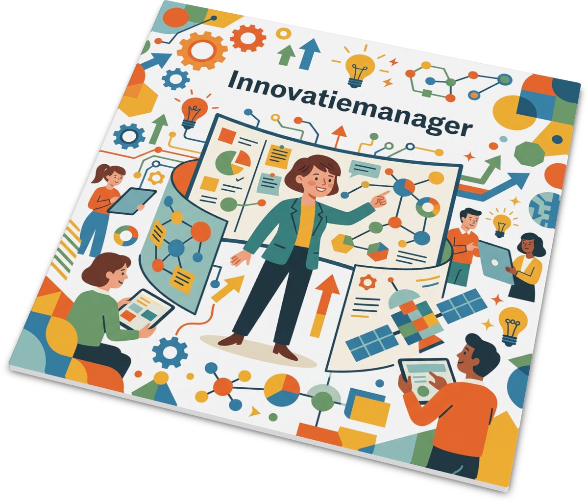 Tegeltje met tekst Innovatiemanager Cadeau voor Kantoor of Manager Beroep Decoratie Wandte