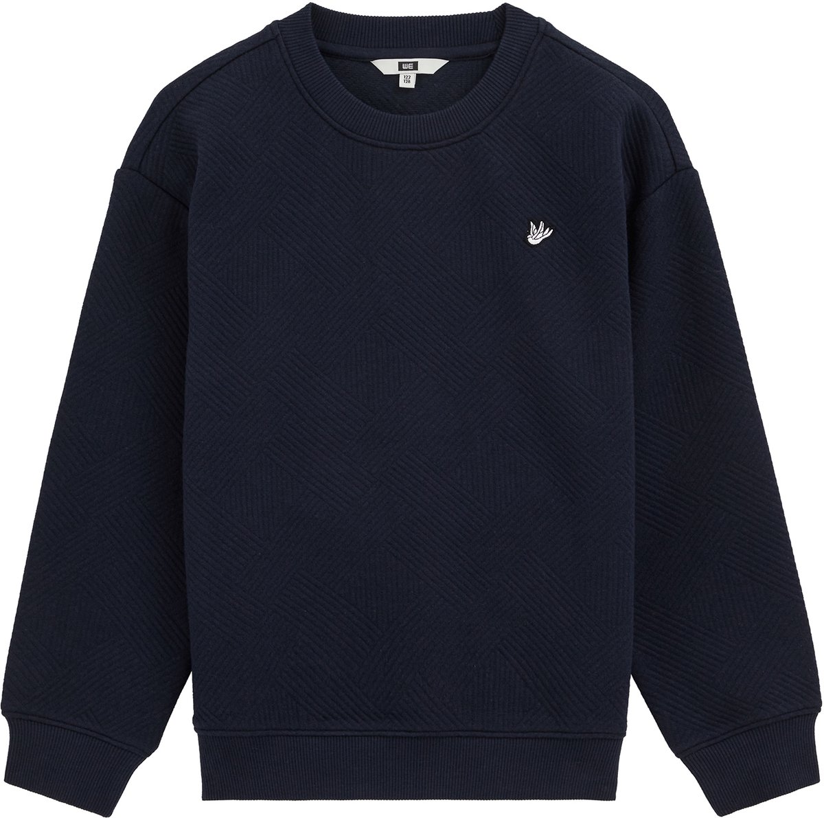 WE Fashion Jongens sweater met structuur en embroidery