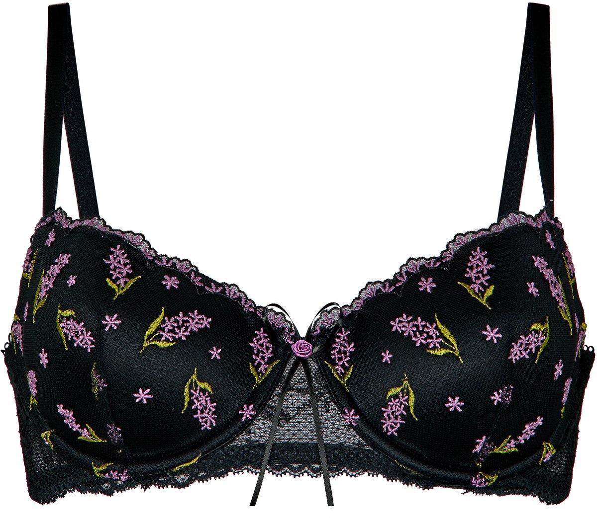 Hunkemöller Padded Underwired Bra Iris Zwart