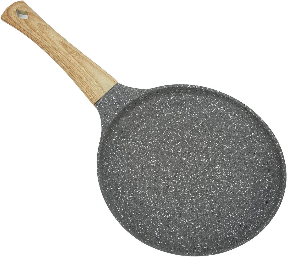 Koekenpan - Omeletpan Pan - Pannenkoeken Bakken - Antiaanbaklaag - 28 cm - Grijs