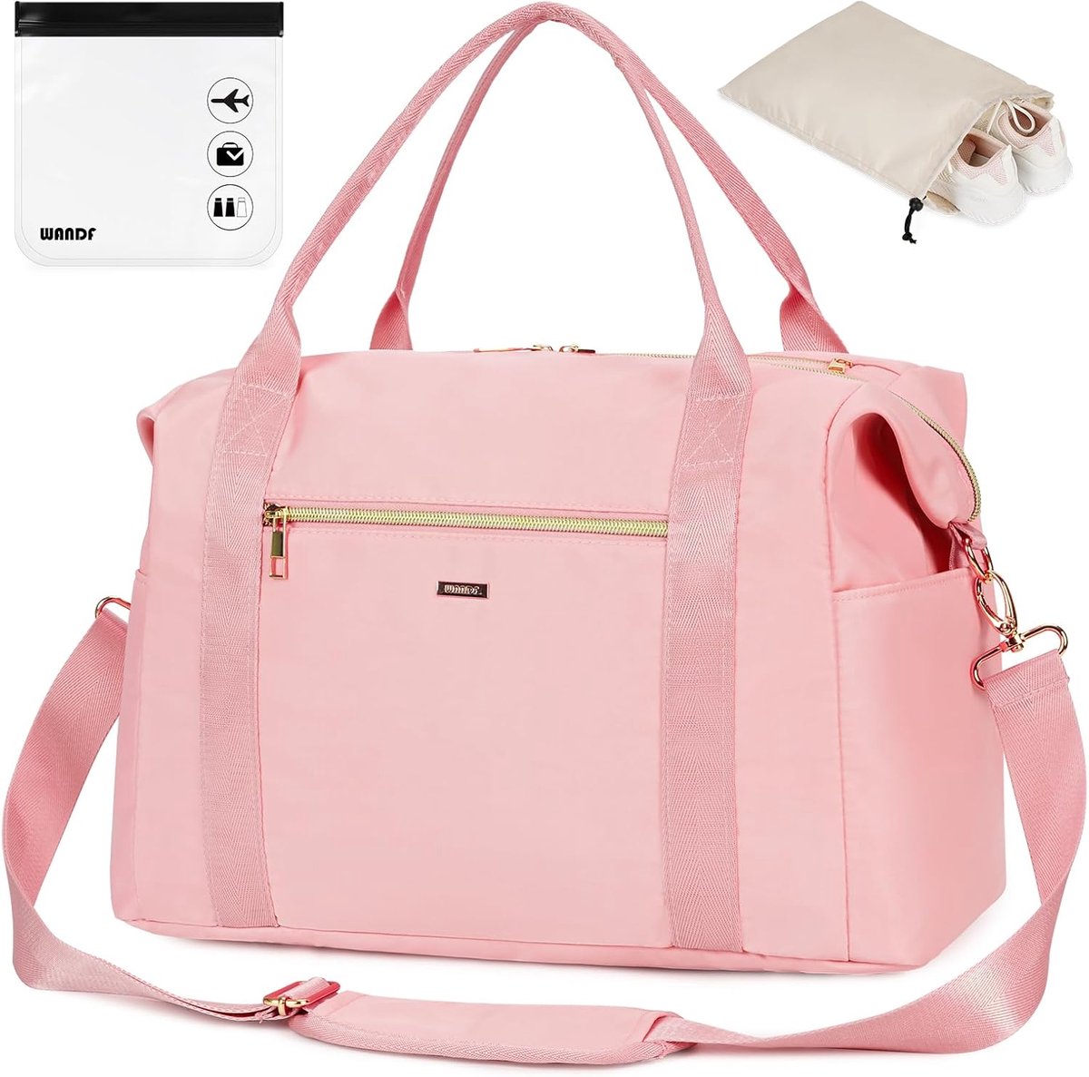 Thijox - Handbagagetas met 20L Inhoud, 20x20 cm Transparante Toilettas, Schoenentas, Vliegtuigreistas Weekendtas, Sportief en Praktisch voor Ryanair,