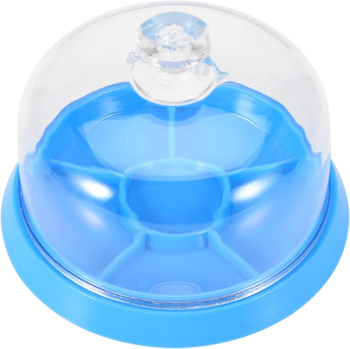 Dailygoods- Opbergdoos Vochtwerend - Horlogeaccessoire - Opbergdoos met Vakjes - Stofdichte Opbergdoos - Kunststof - 10,5 x 10,5 x 7 cm - Horlogeopbergdoos