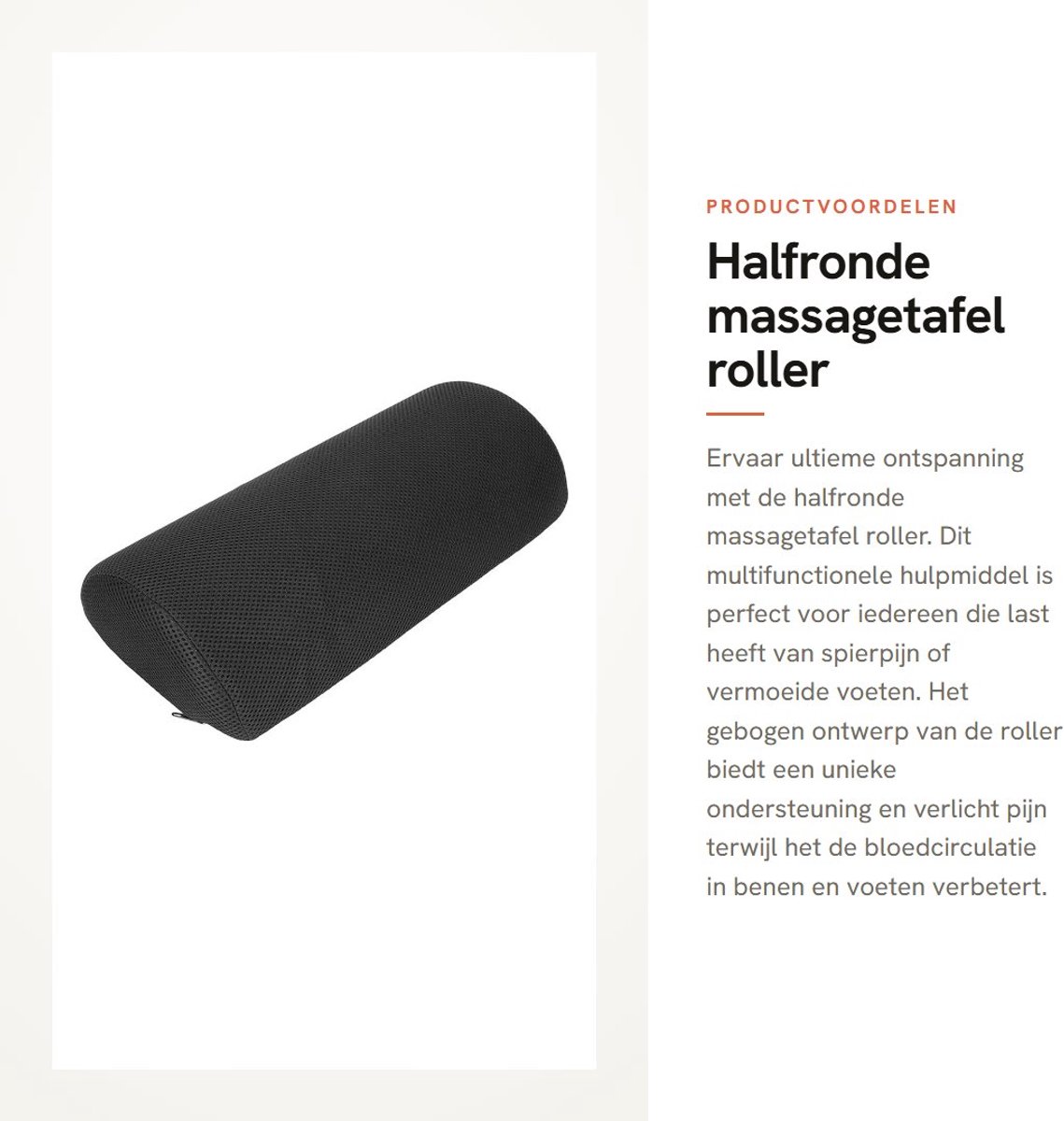 Dailygoods- Massagetafel Roller Halfrond - Pijnverlichting - Bloedcirculatie Verbetering - Premium Materiaal - 4 Stuks - Comfortabele Compressiekern - Massageroller