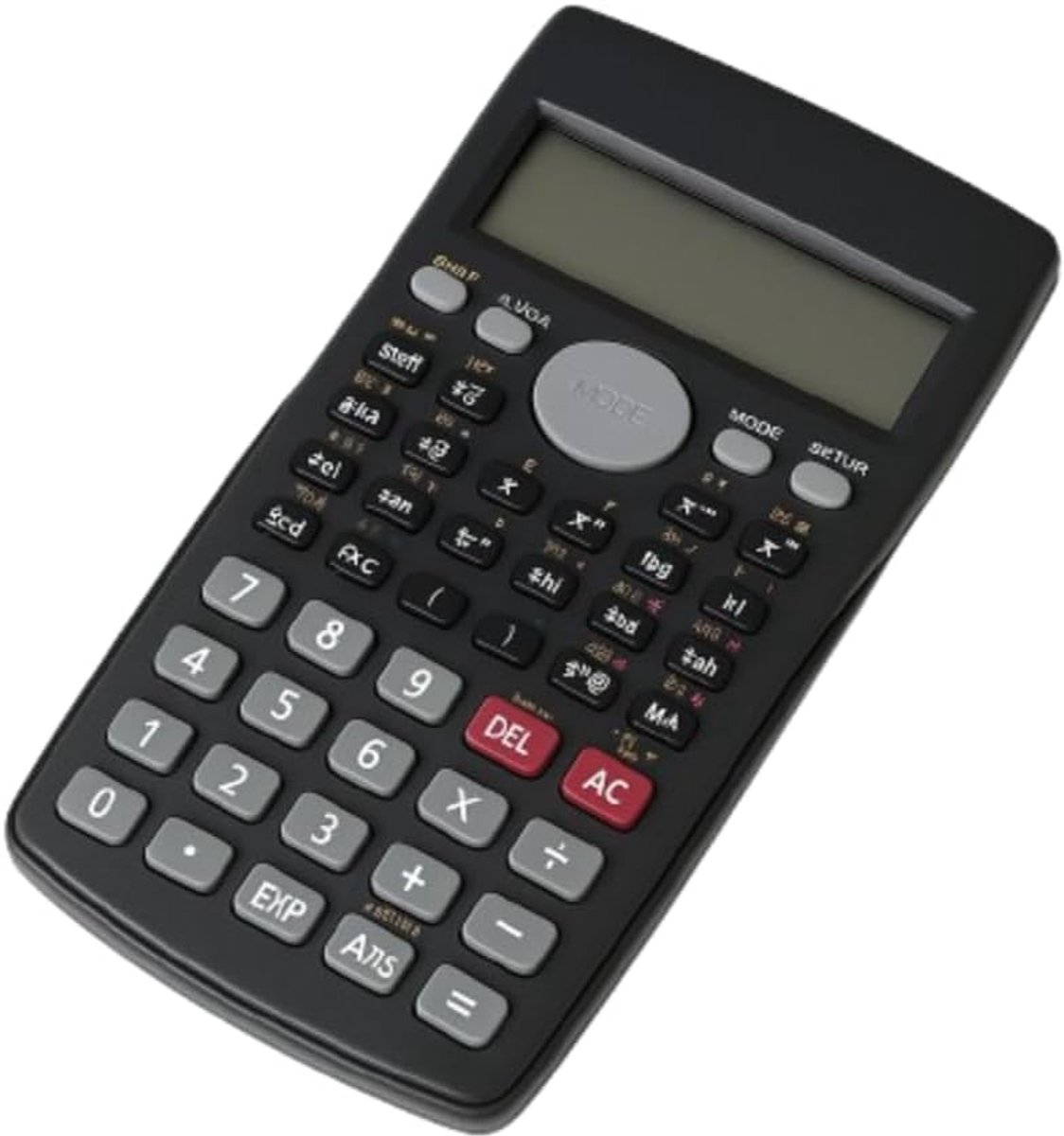 Thijox - Wetenschappelijke rekenmachine met 240 functies, 2-regelig display, compact en licht voor school, universiteit en kantoor gebruik