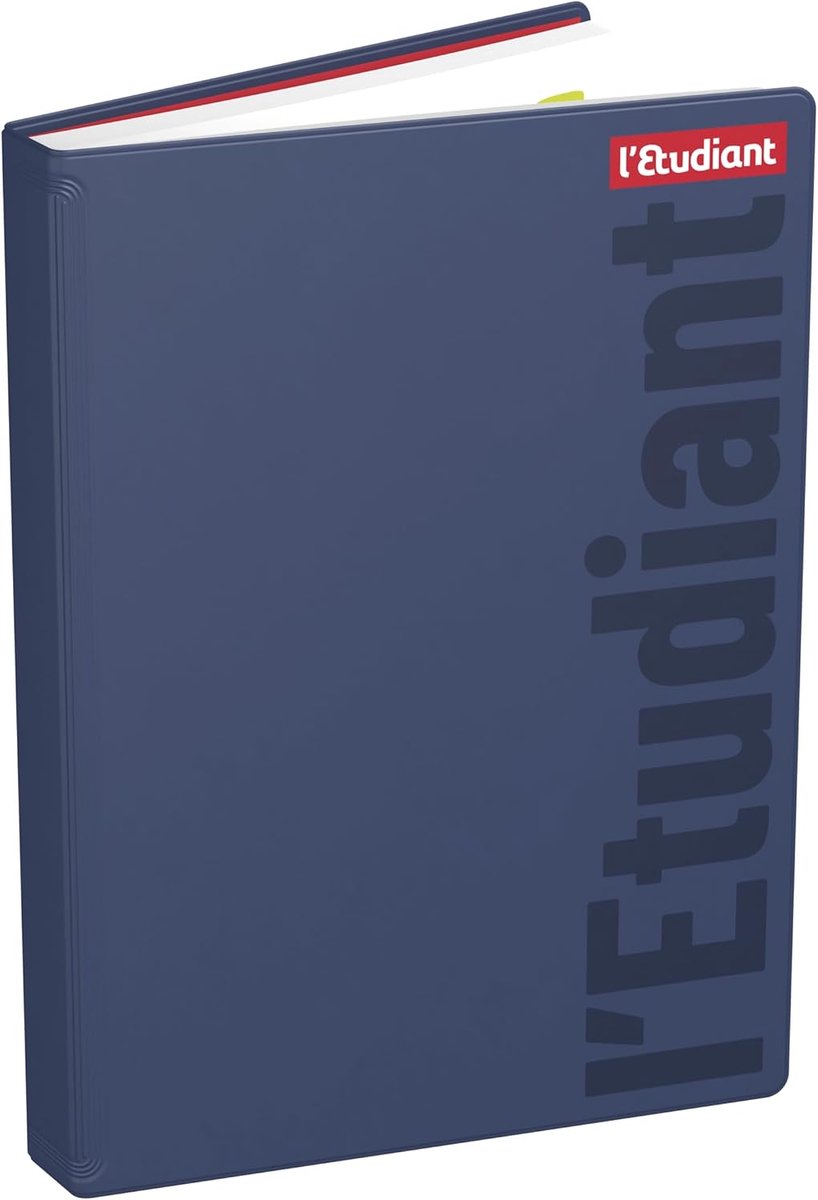 SnelShoppen - College School Diary 2023-2024, Dagindeling, 15x20 cm, PVC Schutblad, Gevoegd, Blauw, 352 Pagina's, Ecolabel, Schoolplanner