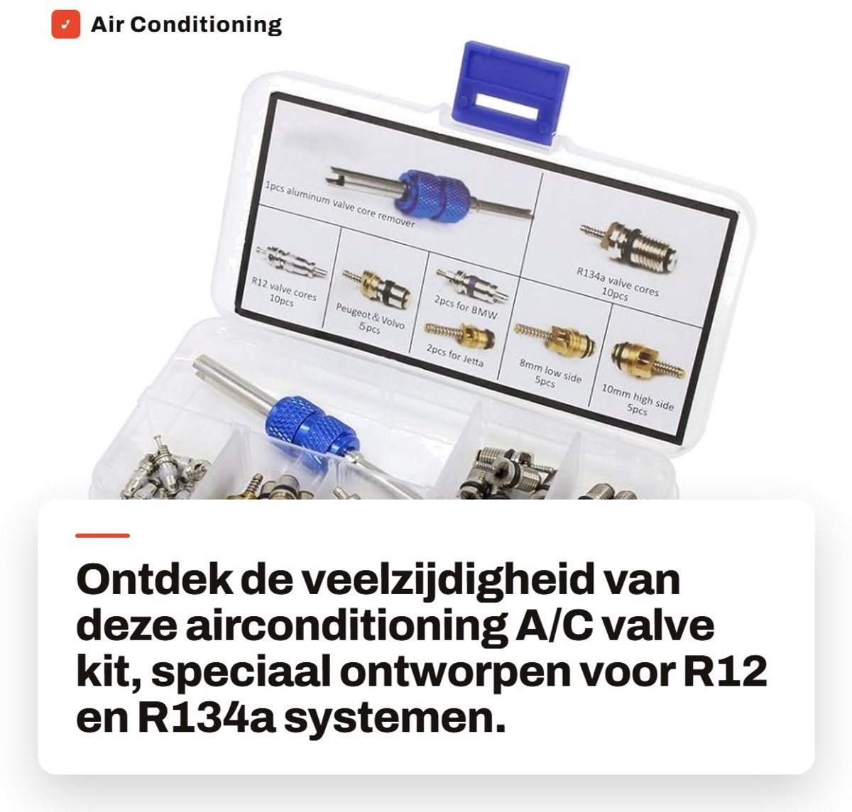 Dailygoods- Airconditioning Accessoires - Airconditioning Ventiel R12/R134a - 40 Stuks - Onderhoudsset - Vervangingsset - Voor Auto's - Airco