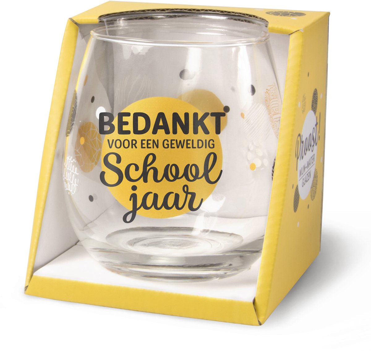 Wijn - Waterglas Schooljaar  Proost!