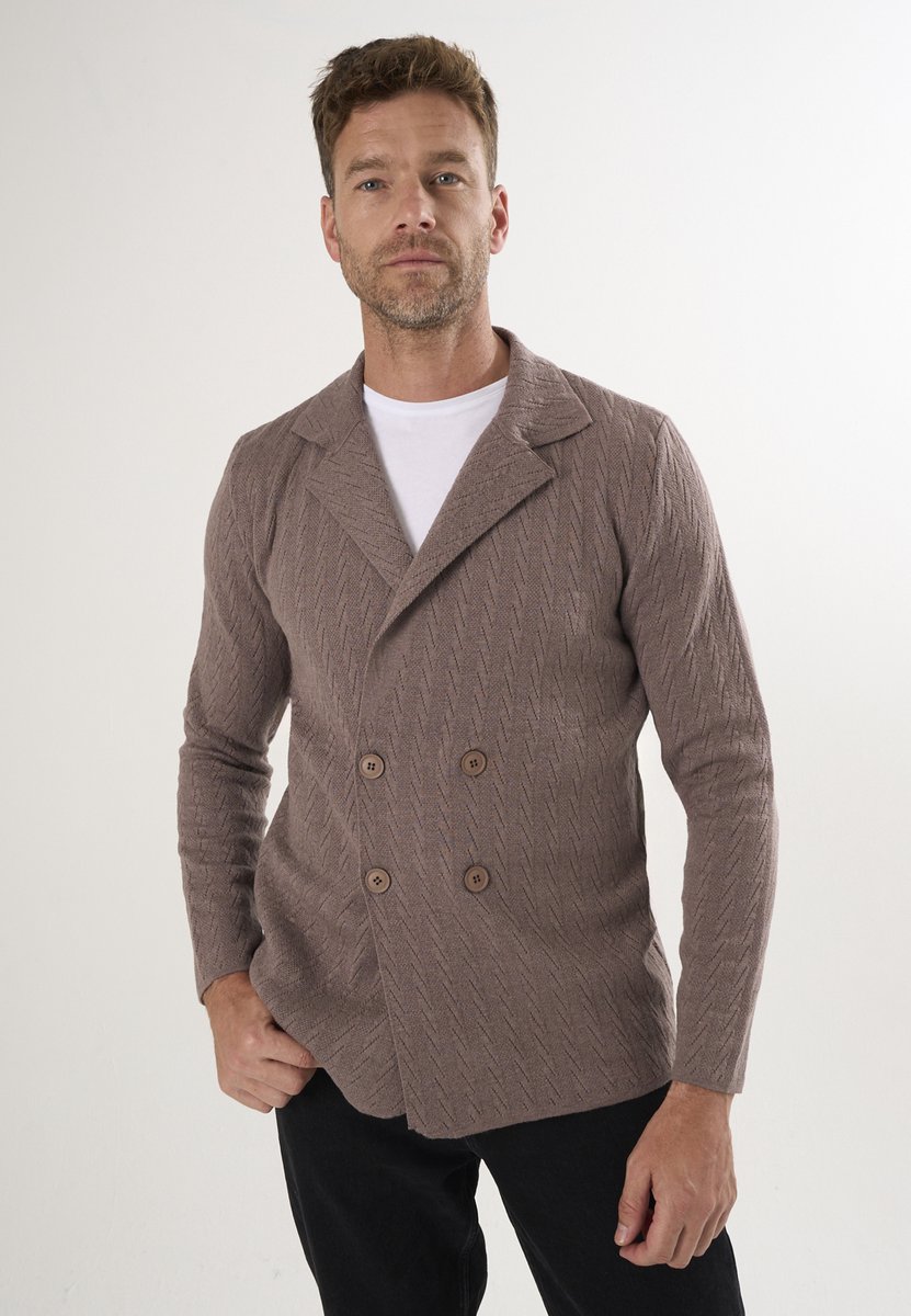 Felix Hardy Vest Elegant - Cardigan - 100% Katoen Heren Bruin - L