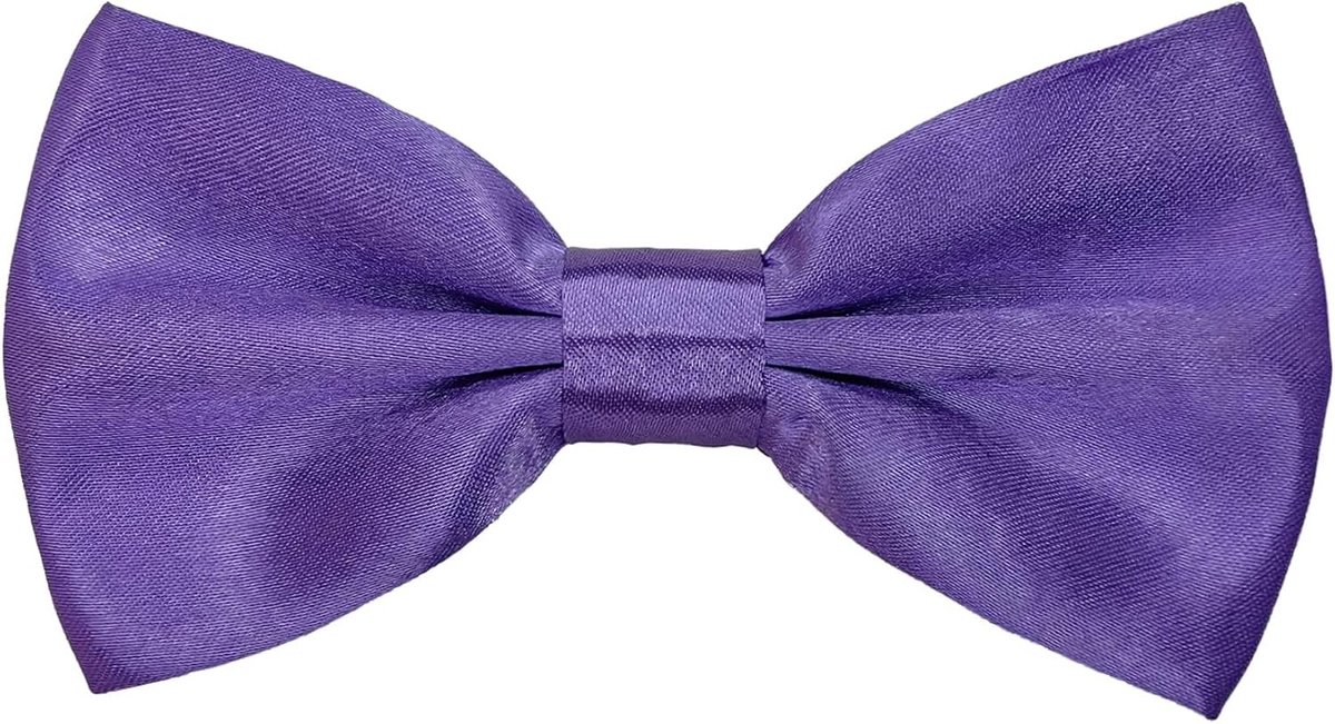 Verstelbare Pijpenstrik voor Mannen en Jongens - Perfect voor Verjaardagsfeesten, Mode Shows en Speciale Gelegenheden - Paarse Kleur, One Size
