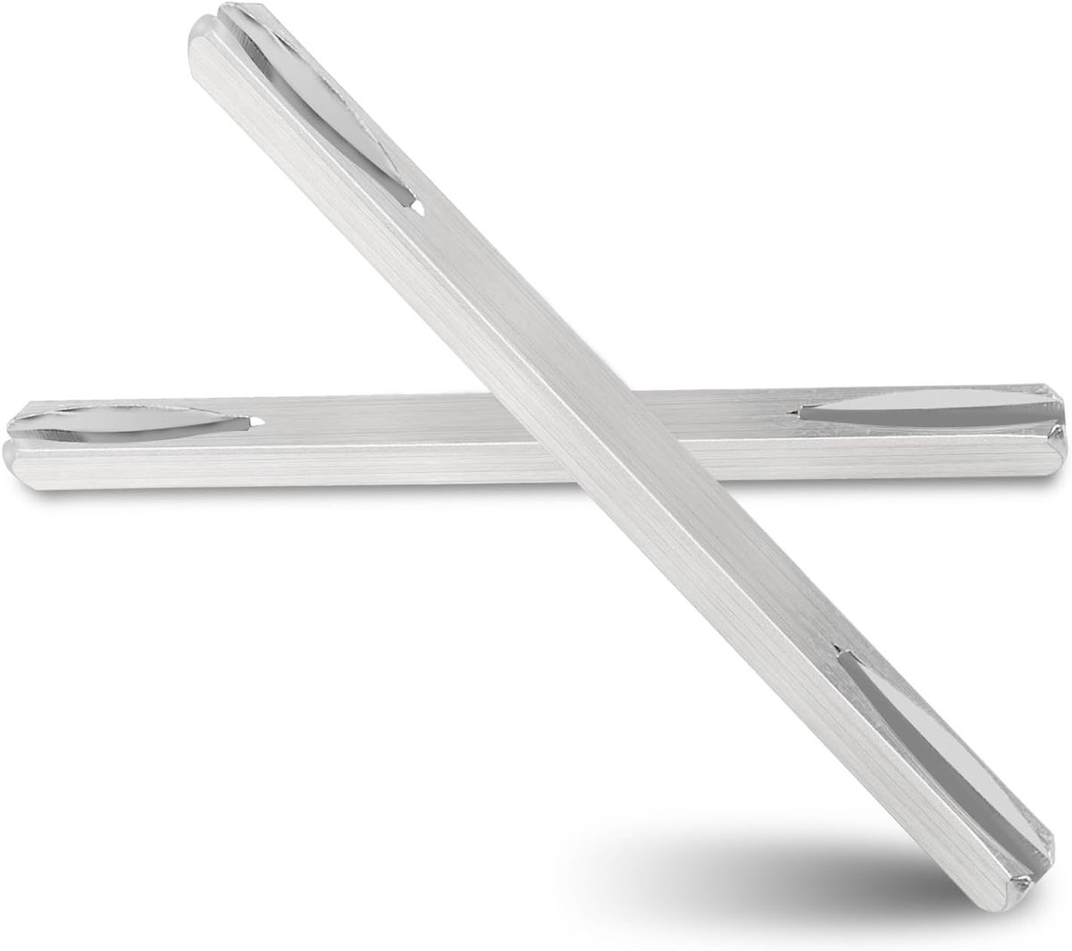 2 Stuks Deurhendel Spindelbar, 8mm x 80mm Vierkante Pin Deurfittingen, Vervangingspen van Gegalvaniseerd Staal, Stevige Spindelstang voor Deuren en Meubels