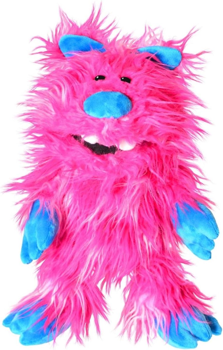 Handpop Meerwootsje - Pluche pop Knuffeldiertje - Verhalen Vertellen - Klapbek Principe - 37 cm - Bruin