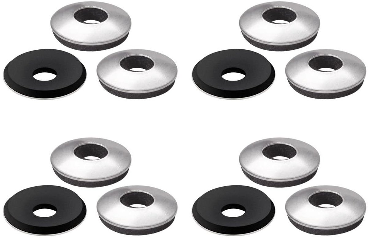 EPDM Afdichtringen - Neopreen Ringen Dichtringen - Schroeven Afdichten - Roestvrij Staal Met EPDM - M5.5 x 16 mm - Zilver