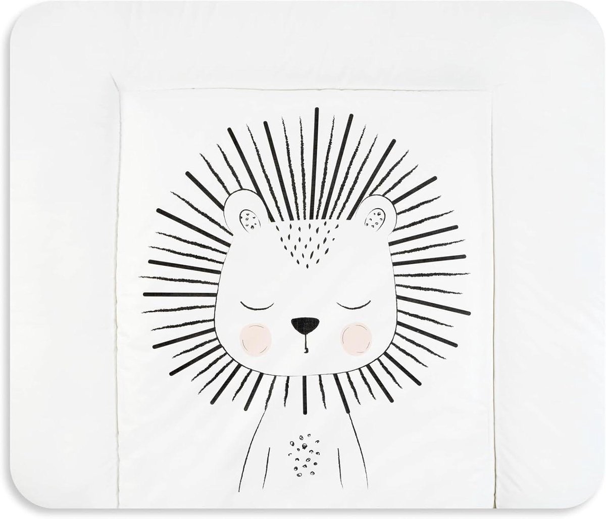Aankleedkussen Softy - Luierkussen Verschoonkussen - Baby Verzorgen - Waterdicht Afwasbaar - 65 x 75 cm - Folie Leeuw