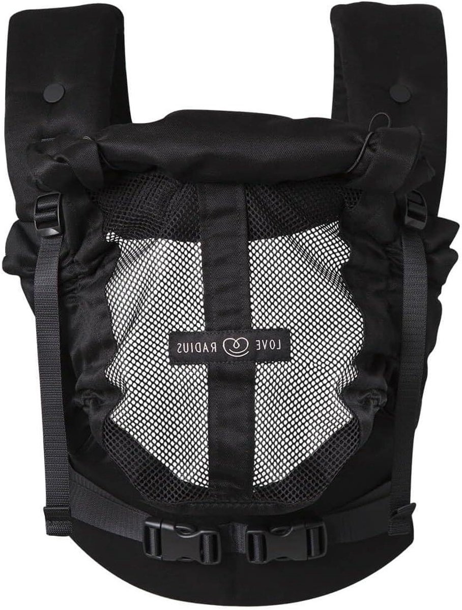 Babydrager - Draagzak Baby - Baby Dragen - Fysiologische Pasvorm - 3.5-20 kg - Zwart