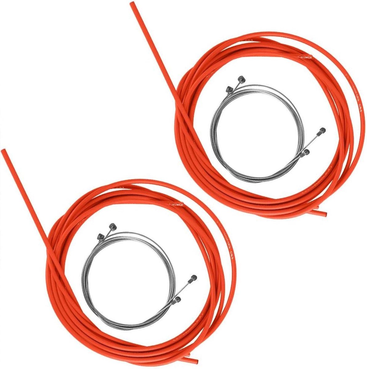 Fiets Kabelset - Remkabel Schakelkabel - Fiets Onderhoud - Complete Set - 2.5m 2m - Oranje