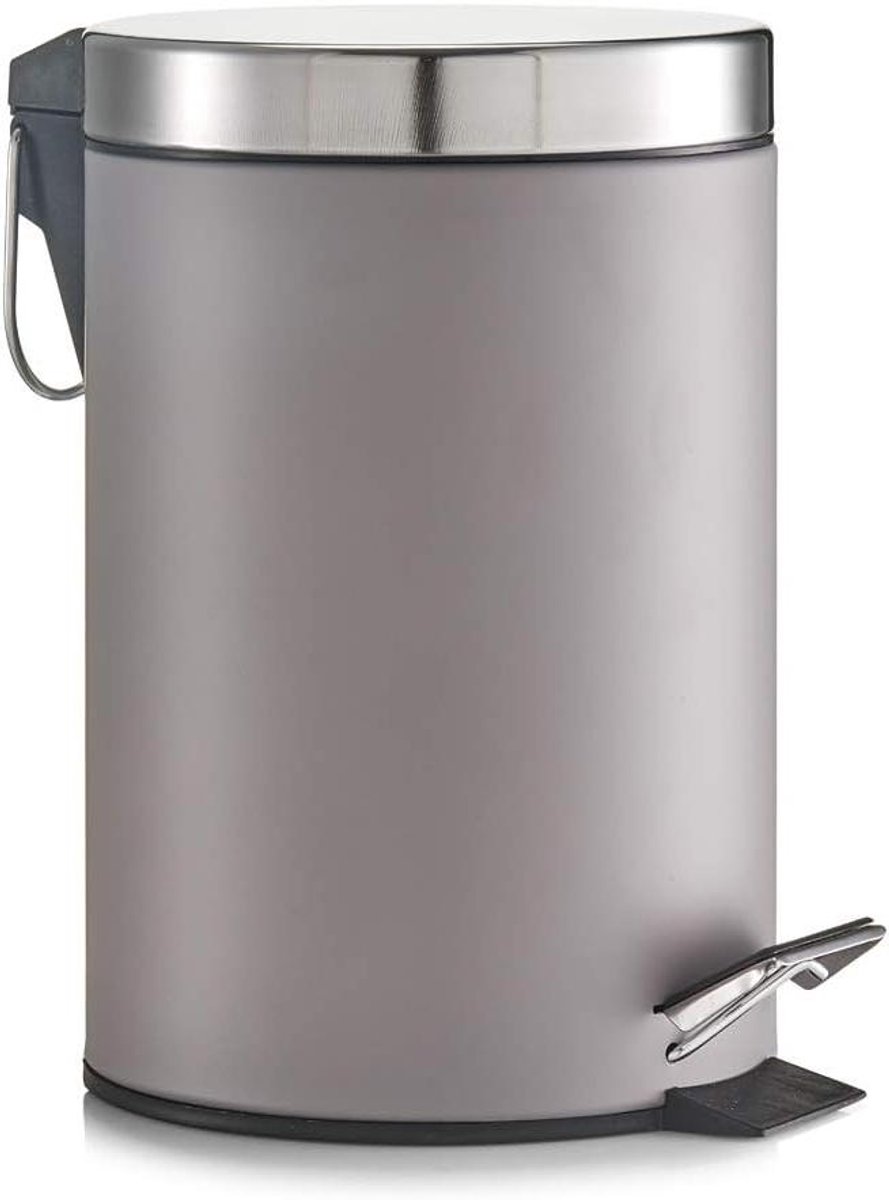 Pedaalemmer - Prullenbak - Afval Scheiden - Gepoedercoat Metaal - 17 x 26 cm - null