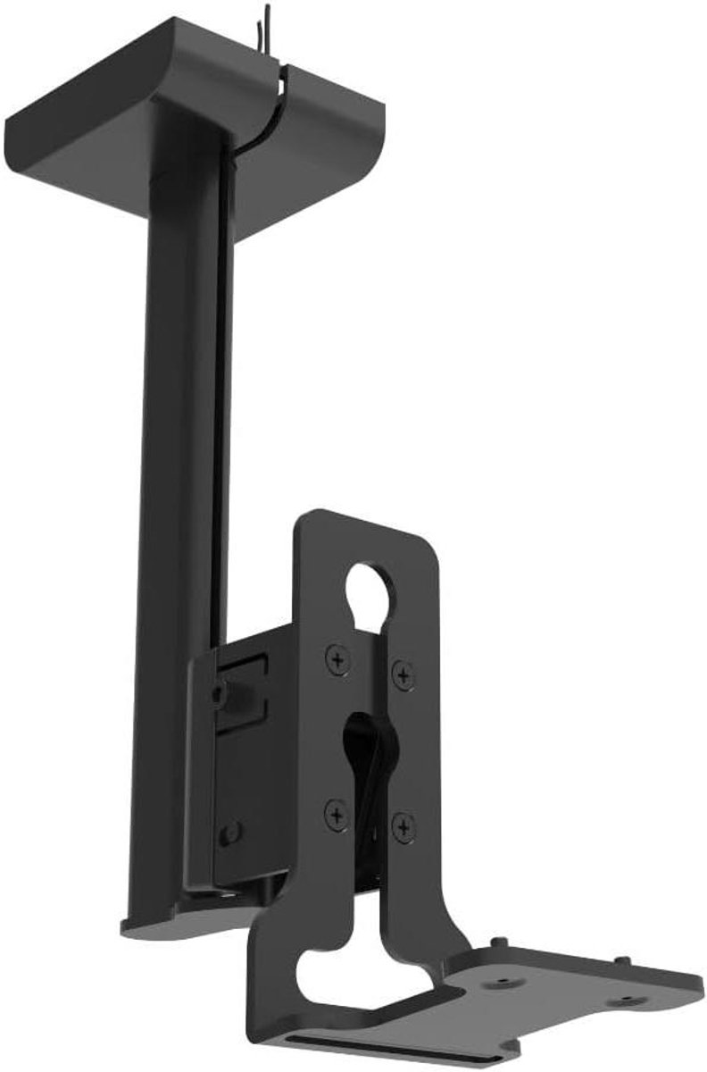 Plafondsteun Luidspreker - Muurbeugel Speaker - Geluid Optimaliseren - Uniek Kantelmechanisme - 30 cm - Zwart