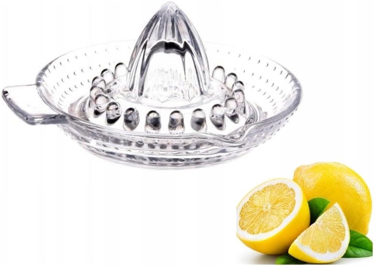 Glazen Handjuicer - Citruspers Keuken - Sap Persen - Elegant Design - 14 cm Diameter - Transparant
