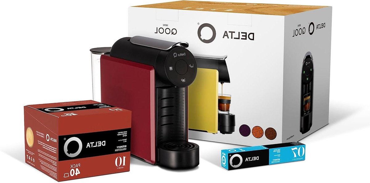 Capsule Koffiezetapparaat - Koffie Machine - Koffie Zetten - Gesloten Capsulesysteem - 0.8 Liter - Rood Geel
