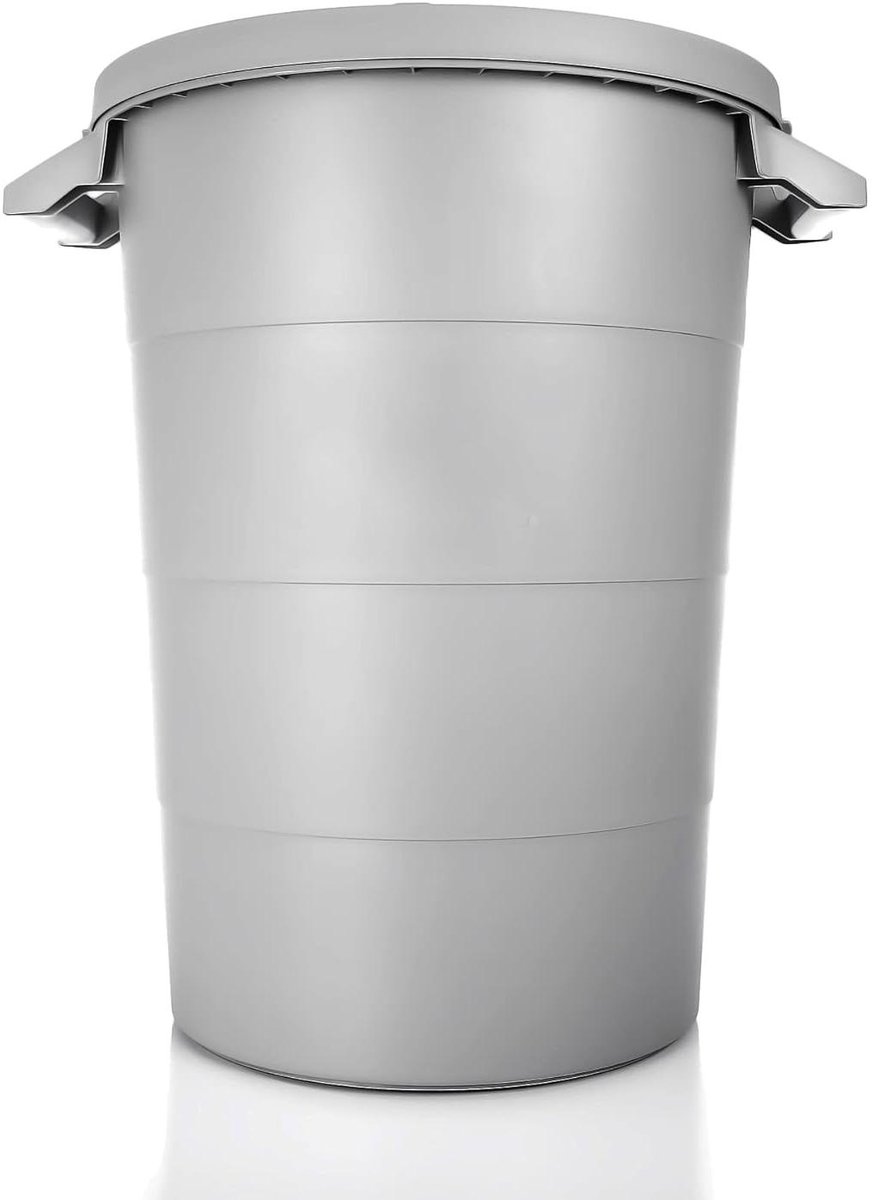 Universele Ton - Regenton Bak - Buiten Opslag - Weerbestendig - 80 liter - Grijs