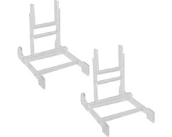 Display Stand - Ezel Bord Standaard - Decoratieve Objecten Tonen - Verstelbare Breedte - 2 stuks 6-10 inch - Transparant
