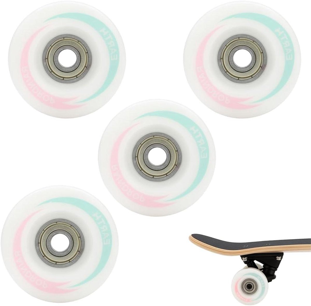 PU Wielen Set Skateboard Wielen Skaten en Rollen Slijtvast en Duurzaam 58 x 32 mm