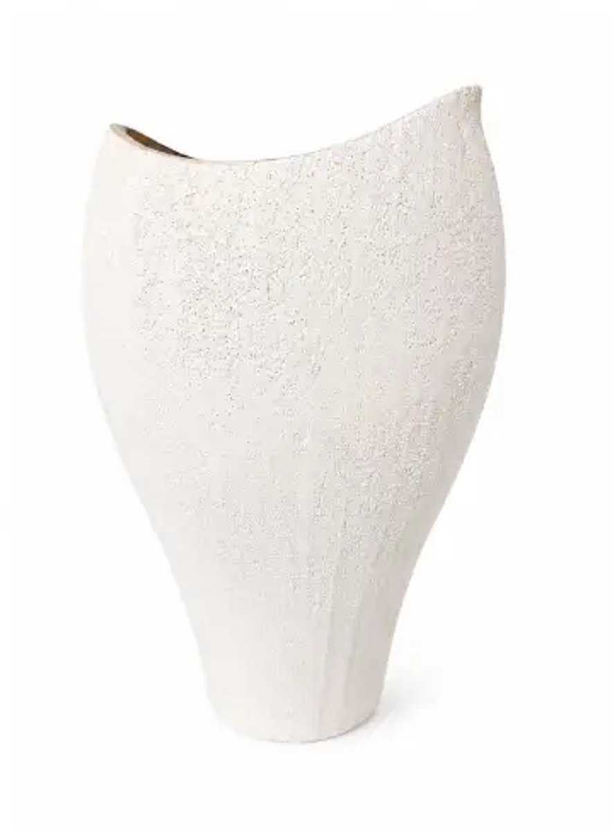 bavary Livia Vaas - 37 cm - Crème - handgemaakt Multi
