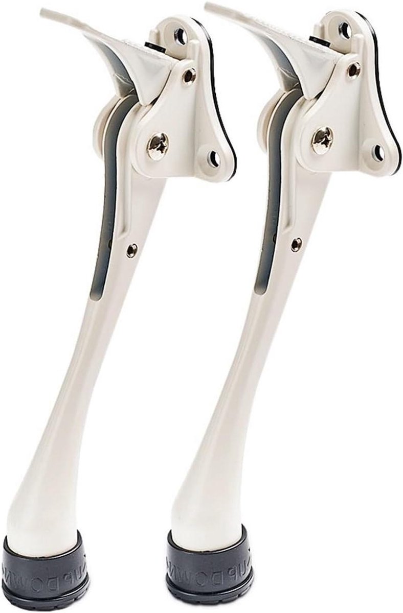 Deurstopper - Voetbediend - Deur Beveiligen - Handsfree Bediening - 6 Inch - Wit