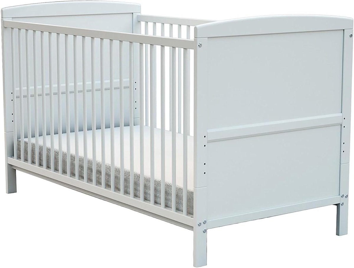 Babybed Uitbreidbaar - Junior Bed - Babykamer Inrichten - Verstelbare Bodem - 70 x 140 cm - Wit