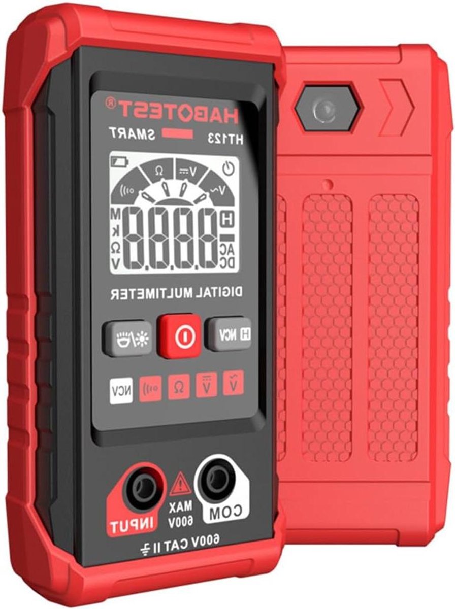 Digitale Multimeter - Spanning Tester - Elektrische Metingen - Contactloos Meten - 15 x 10 x 4 cm - Zwart