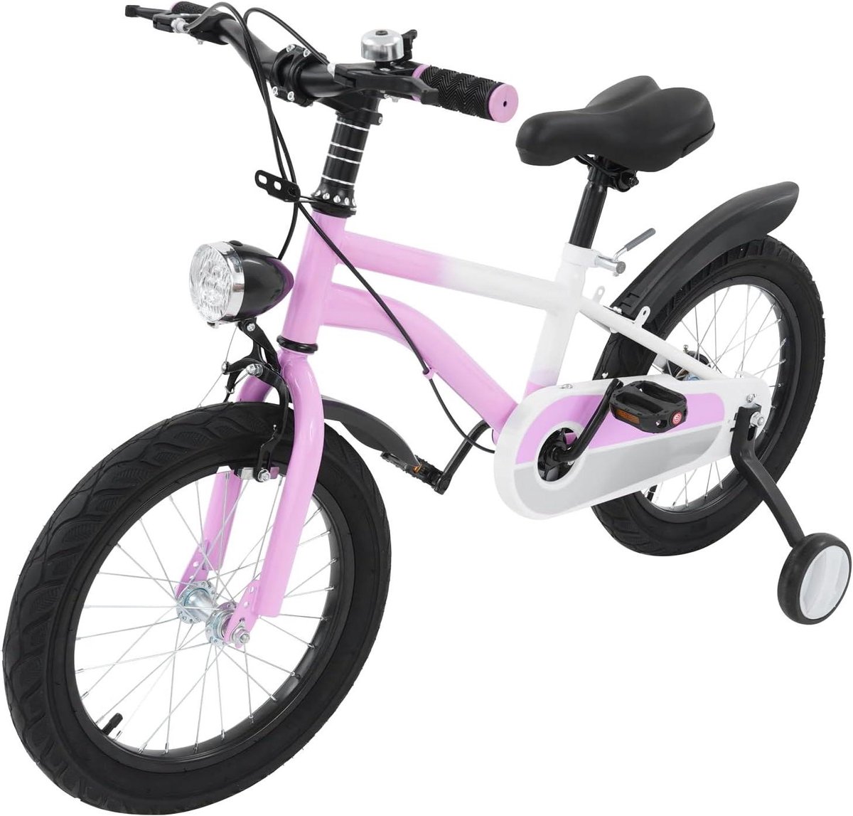 Kinderfiets - Meisjesfiets Jongensfiets - Buiten Spelen - Verstelbare Zadel Stuur - 406 cm - Roze