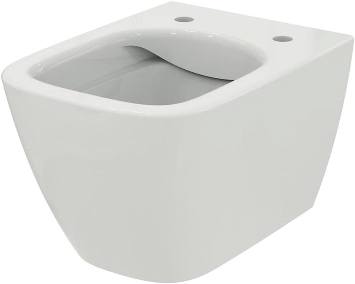 Hangtoilet - Wandcloset - Hygiënisch Werken - Verborgen Bevestiging - 48 cm Diep - Wit