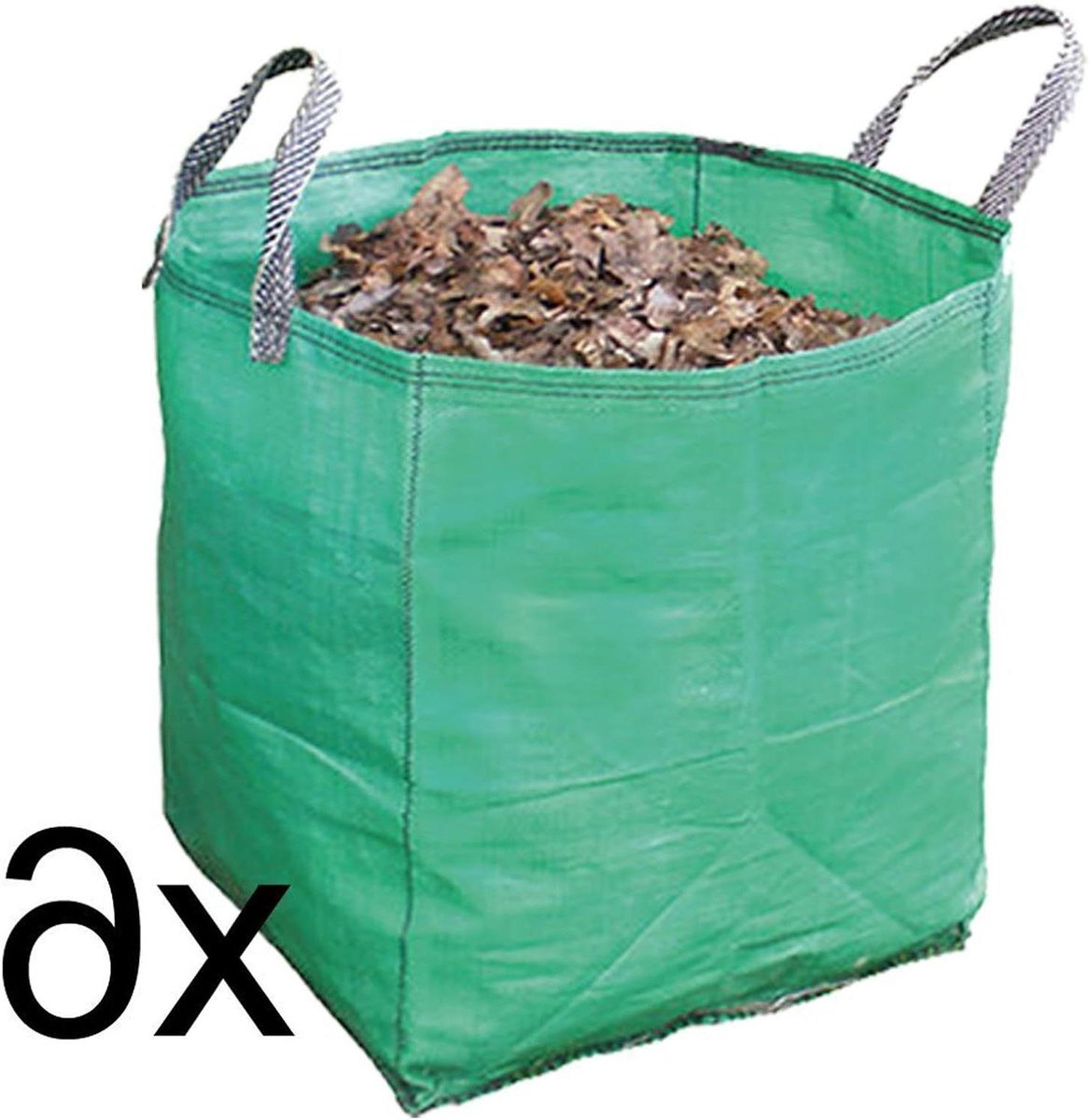 Puinzakken - Afvalzakken Bouw - Tillen van puin - Zwaar geweven polypropyleen - 120 Liter - Grijs