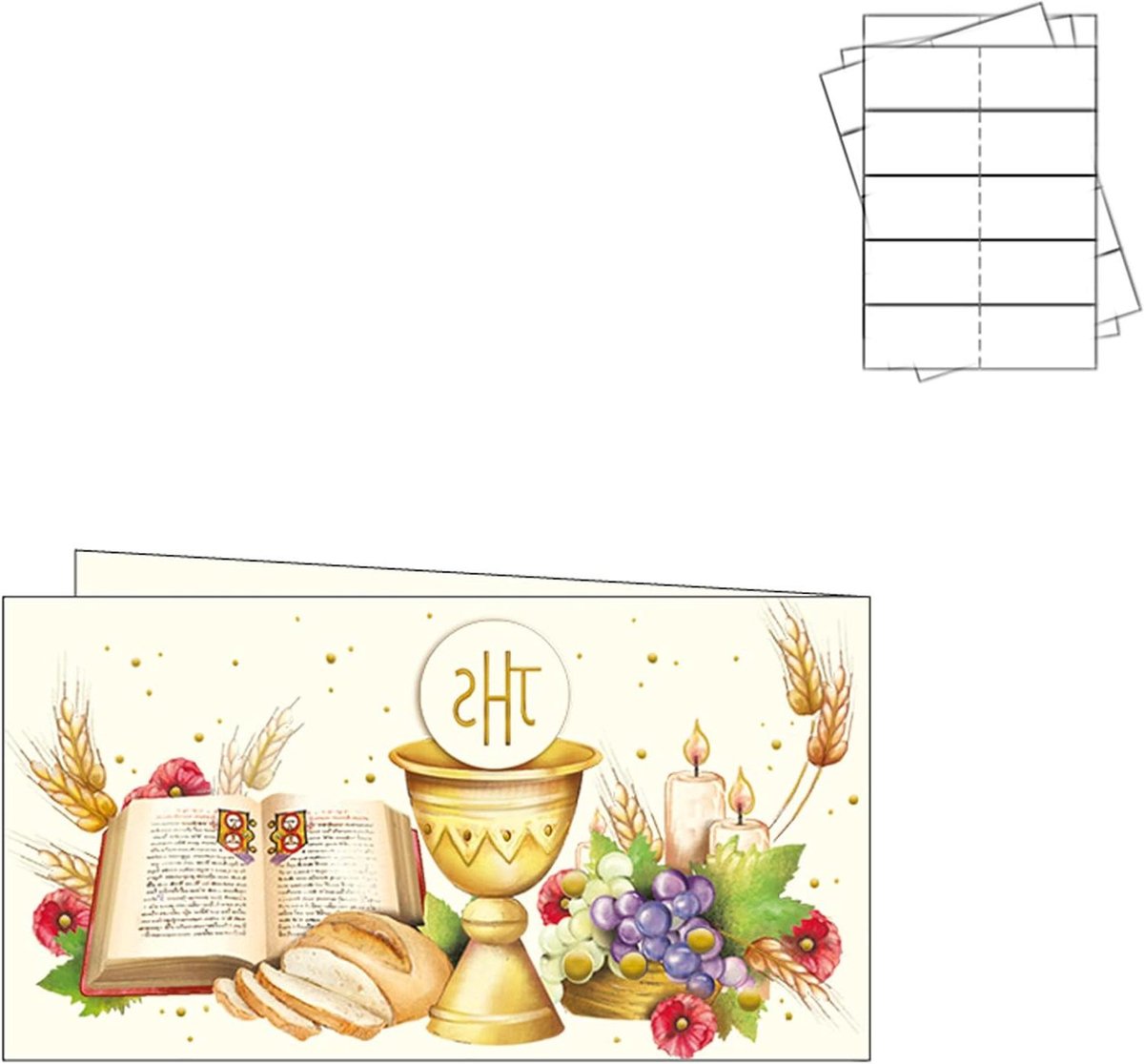 Kaarten voor gastgeschenken - Bedankkaartjes DIY - Feestversiering maken - Uitgesneden randen - 40 stuks - Wit