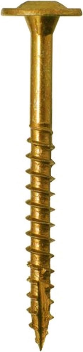 Schroeven voor Kasten - Metaalschroeven Kastmontage - Kasten Monteren - W-Cut Schroefdraad - 1500 stuks - Messing