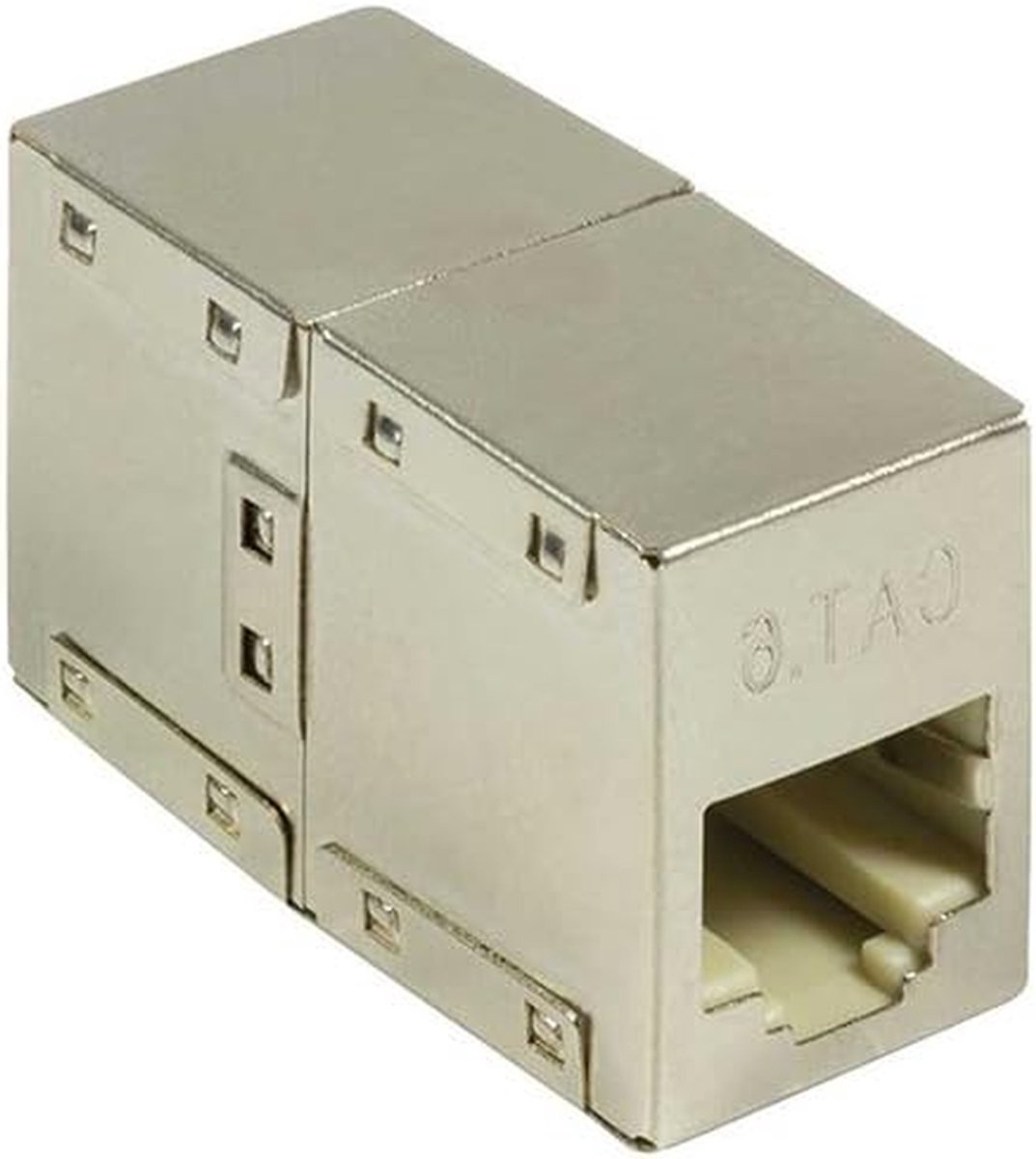 Ethernet Adapter - Netwerk Koppelaar - Netwerk Uitbreiden - Cat6 STP - 24 x 15 x 2 cm - Zilver