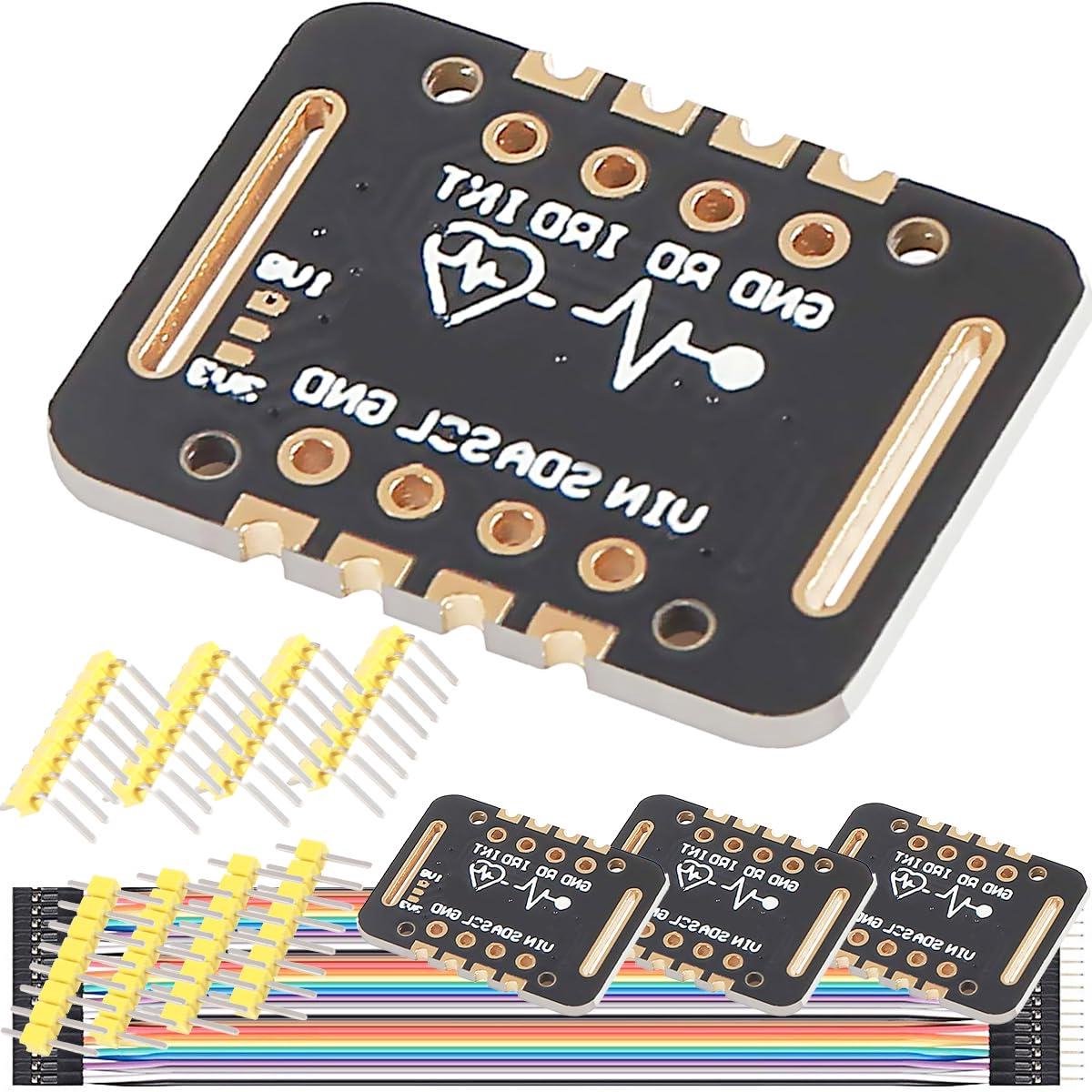 Hartslag Sensor Module - Bloedzuurstof Detector - Gezondheid Meten - Geïntegreerde Biosensor - 4 Stuks - Zwart