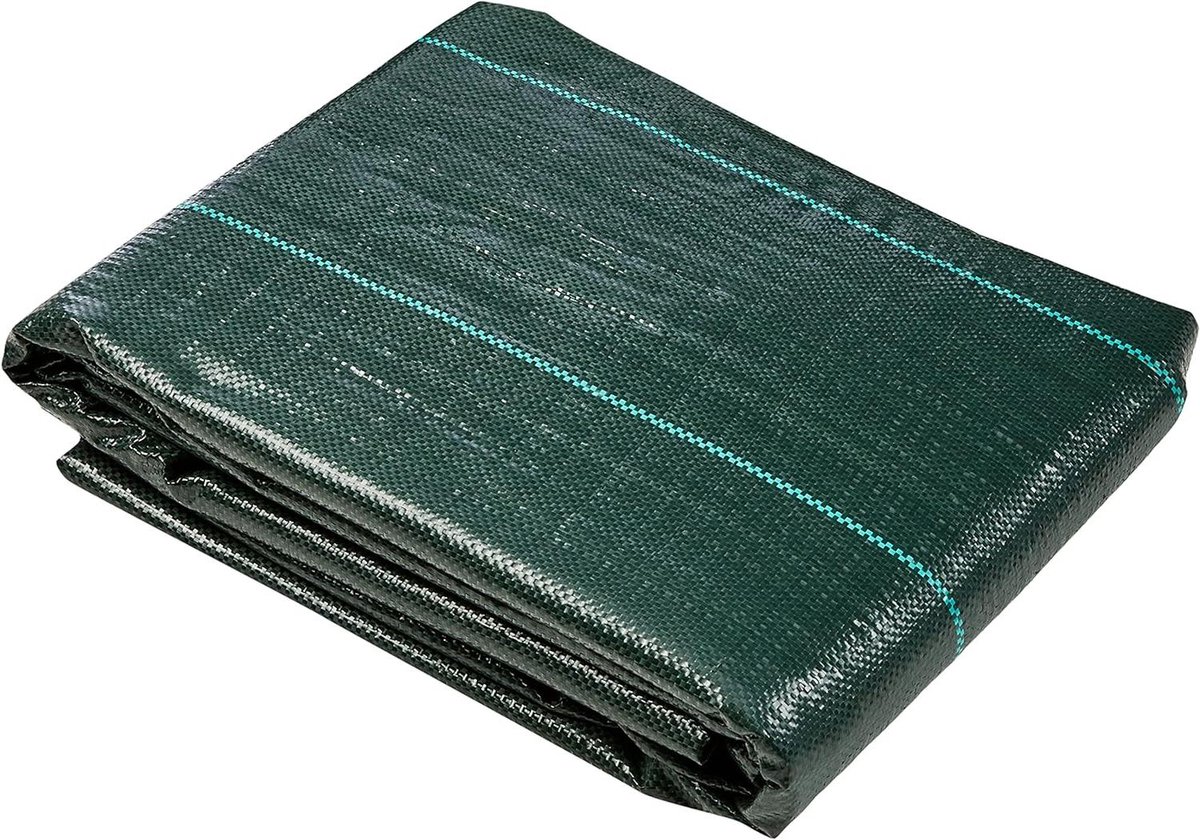 Mulchfolie - Bodembedekker Worteldoek - Onkruid Wieden - Waterdoorlatend - 10 m x 200 cm - Meerkleurig