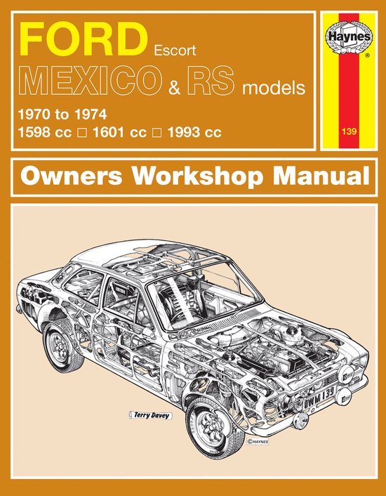 Ford Escort Mk I Mexico, RS 1600 & RS 2000 (70 - 74) Haynes  ... - cover