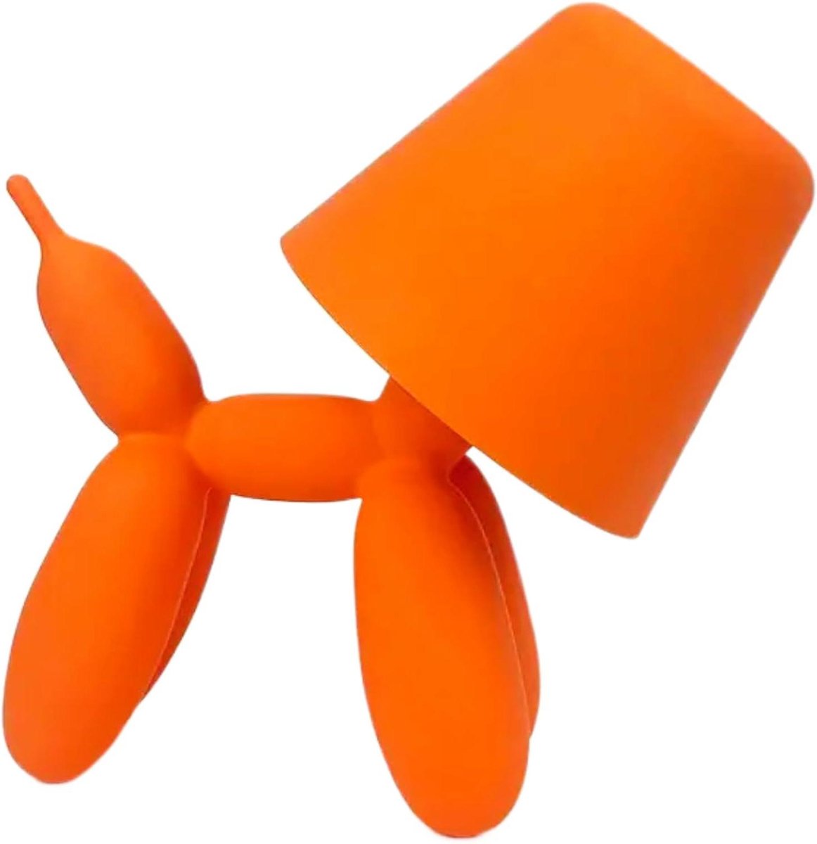 Ballon Hond Tafellamp - Decoratieve Lamp Dier - Sfeer Verlichten - Dimbare Touch Bediening - Oplaadbaar - Oranje