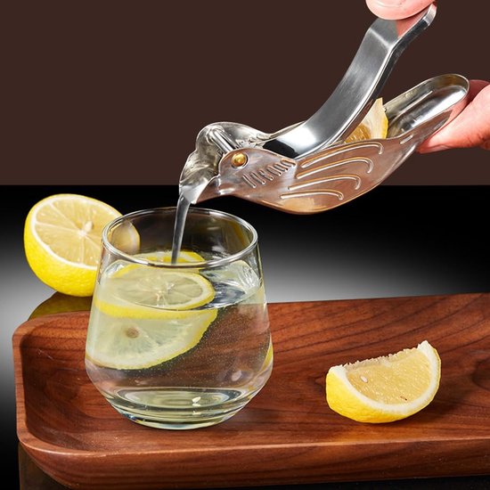 Dailygoody - Handmatige citruspers - Roestvrijstalen citroenpers - Compact en Lichtgewicht - Geschikt voor sinaasappel en limoen - Perfect voor verse ... — afbeelding 2