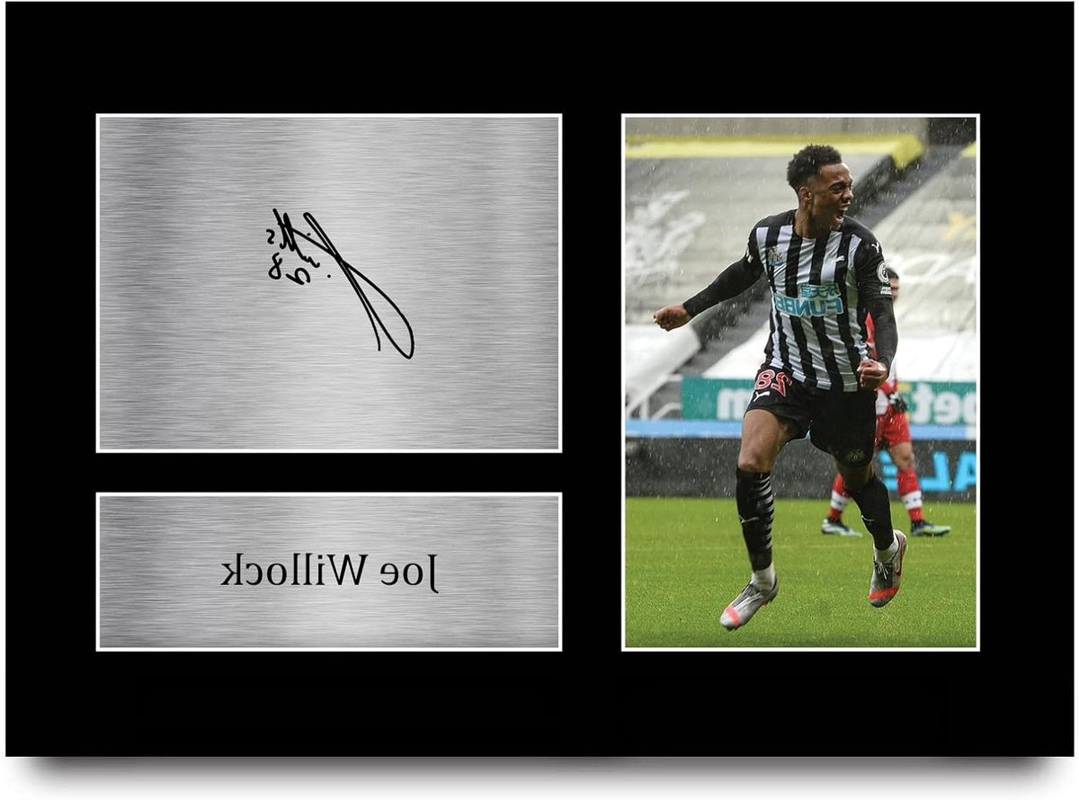 Voetbal Foto - Sport Memorabilia - Fan Cadeau - Gedrukte Handtekening Replica - A4 Formaat - Zwart