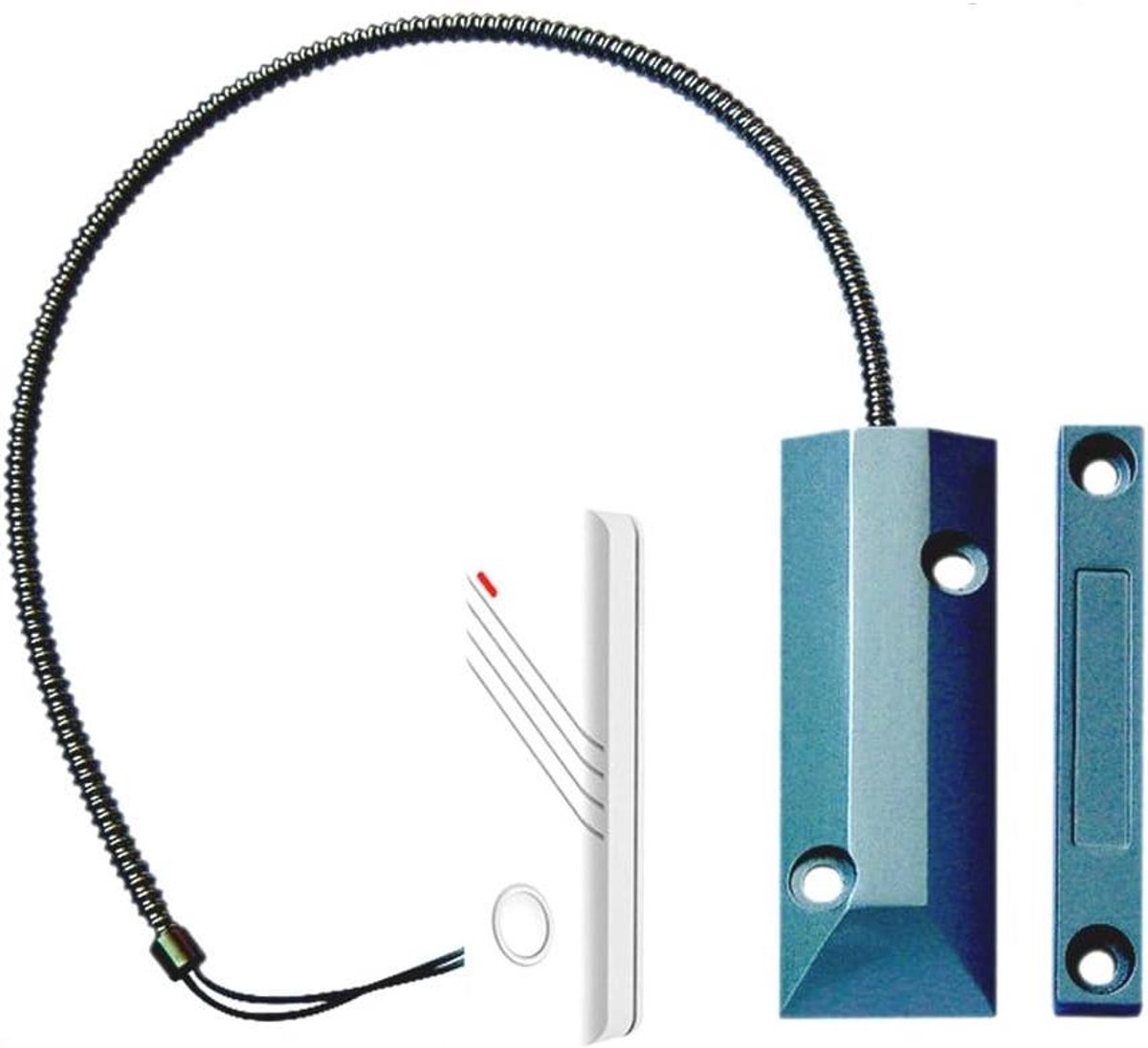 Draadloze Deursensor - Kantel Schuif - Beveiliging Huis - Universele Compatibiliteit - 7.9 x 1 x 3 cm - Wit