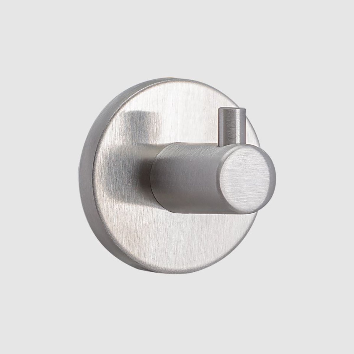 4x Handdoekhaakjes - Ophanghaakjes - Zelfklevend - Handdoekhaak - Wandhaak - Haakjes - Self-adhesive hooks - Badkamerhaakjes - Douche haakjes - Muurhaken - RVS - Rond - Zilver - Jonyx