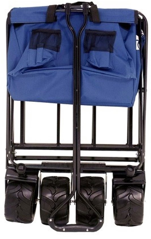 FINOOS Bolderkar / Bolderwagen opvouwbaar 3018 met Off-road banden en vele extra's Blauw van FINOOS — afbeelding 5